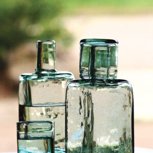 Bedside Water Carafe and Drinking Glass